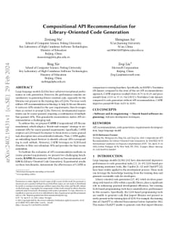 Compositional API Recommendation for Library-Oriented Code Generation