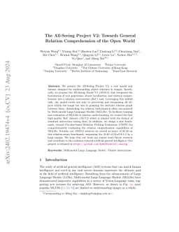 The All-Seeing Project V2: Towards General Relation Comprehension of the
  Open World