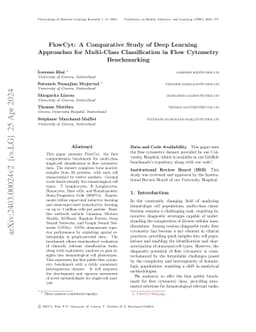 FlowCyt: A Comparative Study of Deep Learning Approaches for Multi-Class
  Classification in Flow Cytometry Benchmarking