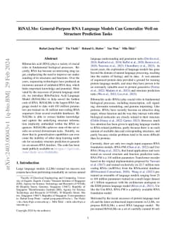 RiNALMo: General-Purpose RNA Language Models Can Generalize Well on
  Structure Prediction Tasks