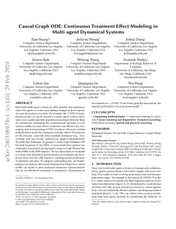 Causal Graph ODE: Continuous Treatment Effect Modeling in Multi-agent
  Dynamical Systems