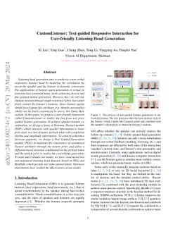 CustomListener: Text-guided Responsive Interaction for User-friendly
  Listening Head Generation