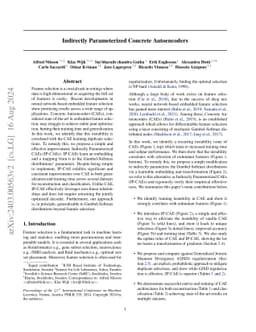 Indirectly Parameterized Concrete Autoencoders