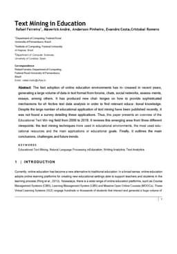 Text mining in education