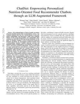 ChatDiet: Empowering Personalized Nutrition-Oriented Food Recommender
  Chatbots through an LLM-Augmented Framework