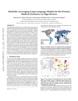 MedAide: Leveraging Large Language Models for On-Premise Medical
  Assistance on Edge Devices