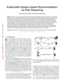 Explainable Session-based Recommendation via Path Reasoning