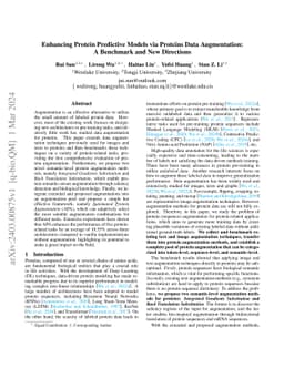 Enhancing Protein Predictive Models via Proteins Data Augmentation: A
  Benchmark and New Directions