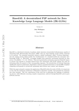 BasedAI: A decentralized P2P network for Zero Knowledge Large Language
  Models (ZK-LLMs)