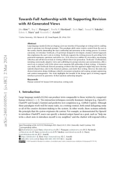 Towards Full Authorship with AI: Supporting Revision with AI-Generated
  Views