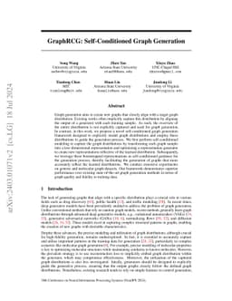 GraphRCG: Self-Conditioned Graph Generation