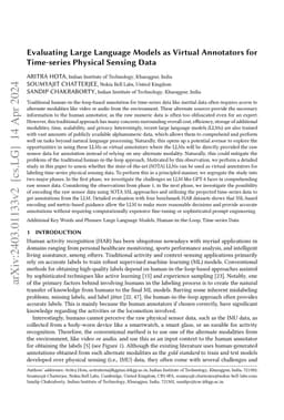 Evaluating Large Language Models as Virtual Annotators for Time-series
  Physical Sensing Data
