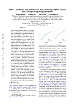 STAR: Constraint LoRA with Dynamic Active Learning for Data-Efficient
  Fine-Tuning of Large Language Models