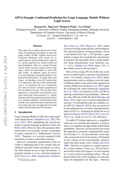 API Is Enough: Conformal Prediction for Large Language Models Without
  Logit-Access