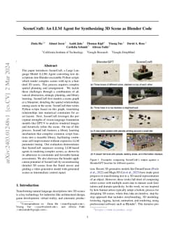 SceneCraft: An LLM Agent for Synthesizing 3D Scene as Blender Code