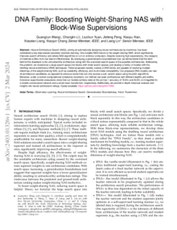 DNA Family: Boosting Weight-Sharing NAS with Block-Wise Supervisions