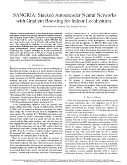 SANGRIA: Stacked Autoencoder Neural Networks with Gradient Boosting for
  Indoor Localization
