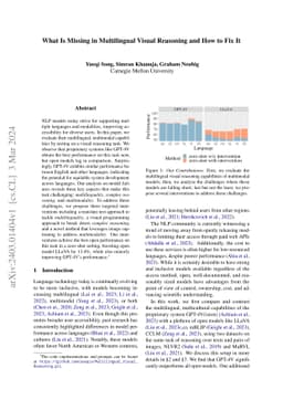 What Is Missing in Multilingual Visual Reasoning and How to Fix It