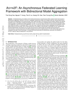 Asyn2F: An Asynchronous Federated Learning Framework with Bidirectional
  Model Aggregation