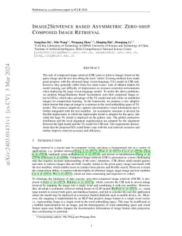 Image2Sentence based Asymmetrical Zero-shot Composed Image Retrieval