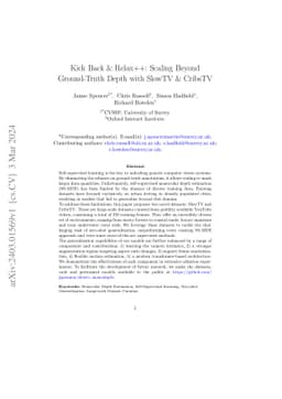 Kick Back & Relax++: Scaling Beyond Ground-Truth Depth with SlowTV &
  CribsTV