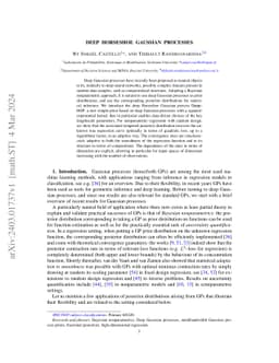 Deep Horseshoe Gaussian Processes