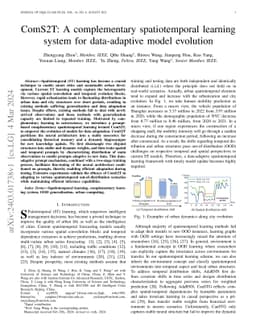 ComS2T: A complementary spatiotemporal learning system for data-adaptive
  model evolution