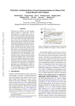 WebCiteS: Attributed Query-Focused Summarization on Chinese Web Search
  Results with Citations