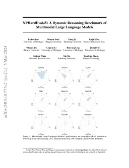 NPHardEval4V: A Dynamic Reasoning Benchmark of Multimodal Large Language
  Models
