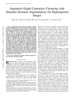 Superpixel Graph Contrastive Clustering with Semantic-Invariant
  Augmentations for Hyperspectral Images