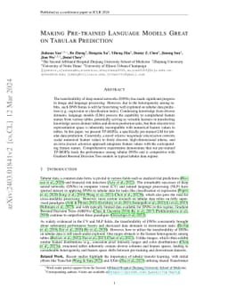 Making Pre-trained Language Models Great on Tabular Prediction