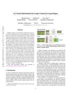 xT: Nested Tokenization for Larger Context in Large Images