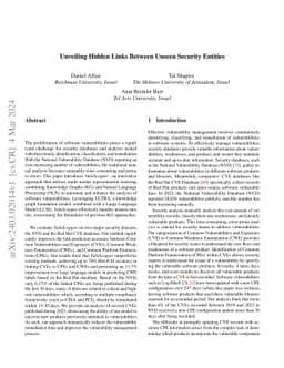 Unveiling Hidden Links Between Unseen Security Entities