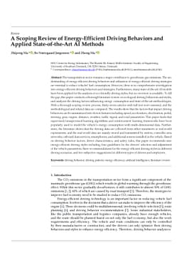 A Scoping Review of Energy-Efficient Driving Behaviors and Applied
  State-of-the-Art AI Methods