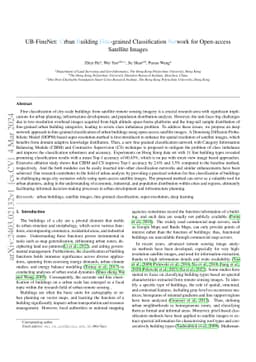 UB-FineNet: Urban Building Fine-grained Classification Network for
  Open-access Satellite Images
