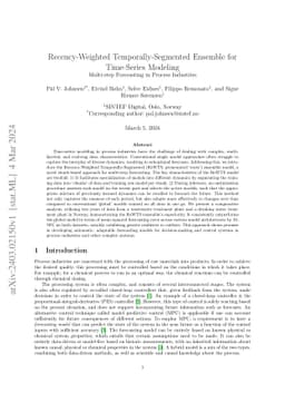 Recency-Weighted Temporally-Segmented Ensemble for Time-Series Modeling