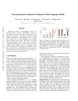 Non-autoregressive Sequence-to-Sequence Vision-Language Models