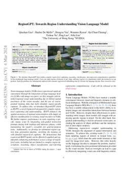 RegionGPT: Towards Region Understanding Vision Language Model