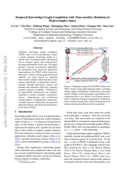 Temporal Knowledge Graph Completion with Time-sensitive Relations in
  Hypercomplex Space
