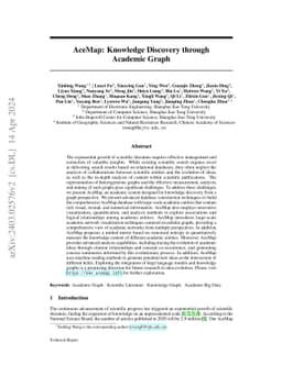 AceMap: Knowledge Discovery through Academic Graph