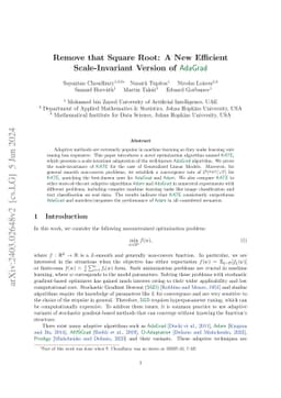 Remove that Square Root: A New Efficient Scale-Invariant Version of AdaGrad