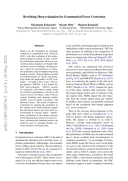 Revisiting Meta-evaluation for Grammatical Error Correction