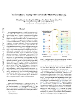 DeconfuseTrack:Dealing with Confusion for Multi-Object Tracking