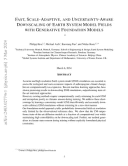 Fast, Scale-Adaptive, and Uncertainty-Aware Downscaling of Earth System Model Fields with Generative Machine Learning