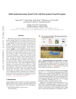 Multi-modal Instruction Tuned LLMs with Fine-grained Visual Perception