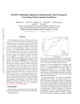 MADTP: Multimodal Alignment-Guided Dynamic Token Pruning for
  Accelerating Vision-Language Transformer