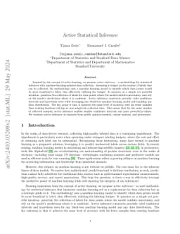Active Statistical Inference