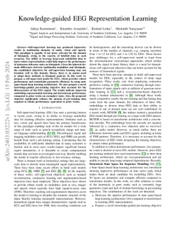 Knowledge-guided EEG Representation Learning