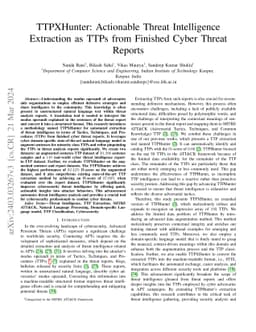 TTPXHunter: Actionable Threat Intelligence Extraction as TTPs from
  Finished Cyber Threat Reports
