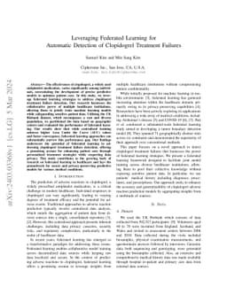 Leveraging Federated Learning for Automatic Detection of Clopidogrel
  Treatment Failures